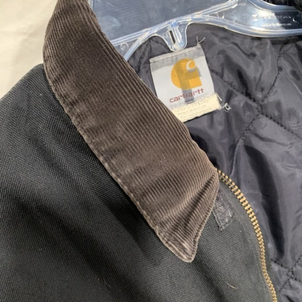 Carhartt Quilt-Lined Black Jacket C55 XL Regular Men's Duck Canvas Coat Arctic - Picture 9 of 13